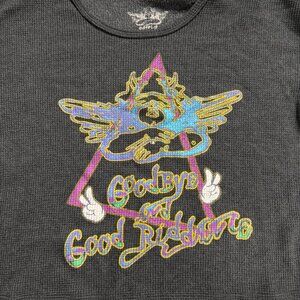 Boys Lie Goodbye & Good Riddance Thermal Crop Tee